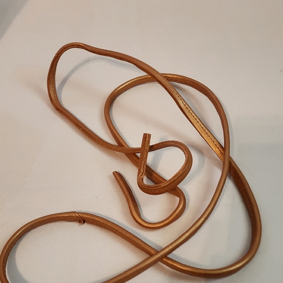 Leather Tote Bag Made In Ethiopia in Shimmering Metallic W Adjustable Crossbody - Picture 7 of 10